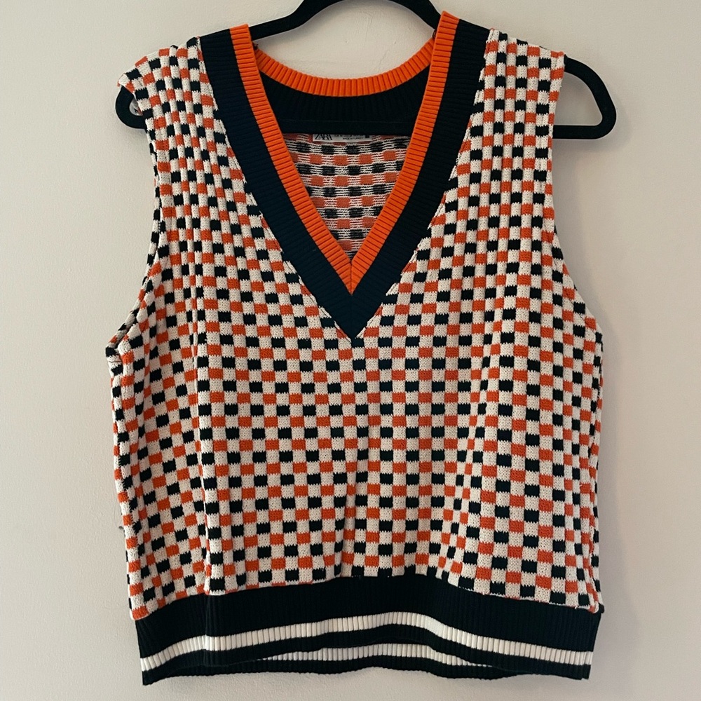 Zara. Sweater vest. Worn once.
